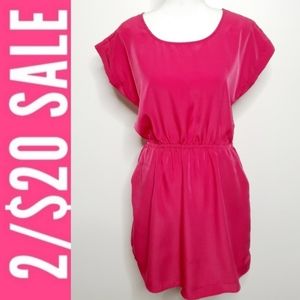 2/$20 Pink Rose Pink dress with Pockets